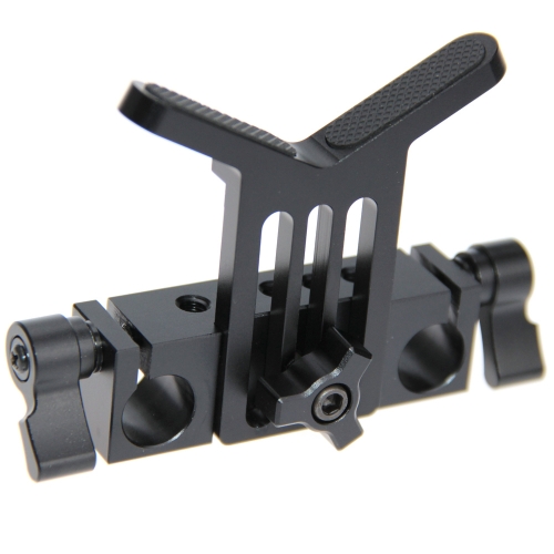CAMVATE Lens Support 15mm Rod Clamp Rail Block for DSLR Rig Rod Support Rail System