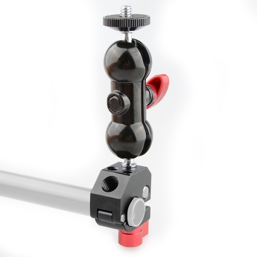 CAMVATE 15mm Quick Release Rod Clamp with 360° Rotating Double Ball Head Mount