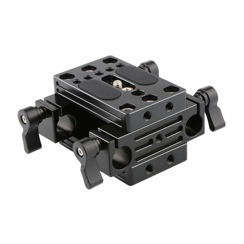 CAMVATE Support Base Plate with 15mm Rod Clamp Railblocks