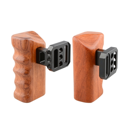 CAMVATE Wooden Handle Grips (left & right) for Panasonic GH Series