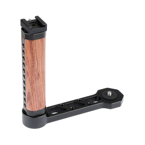 CAMVATE Wooden Handle Grip L-shape With Shoe Mount For RoninS / Zhiyun Crane Series Handheld Gimbal