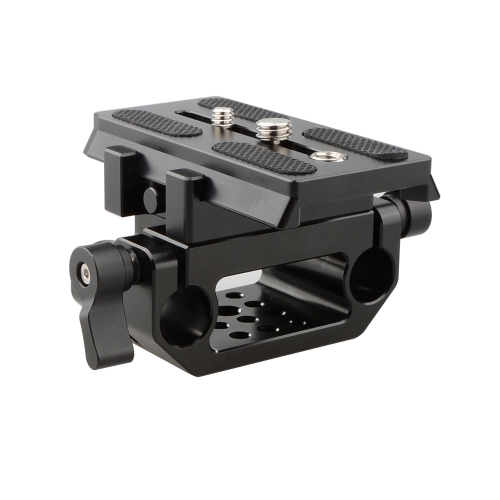 CAMVATE Manfrotto QR Baseplate Sliding Mount With 15mm Dual Rod Clamp
