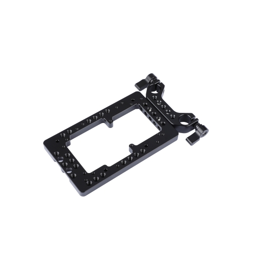 CAMVATE Annular Cheese Plate With 15mm Rods Bracket For DSLR Camera Battery System