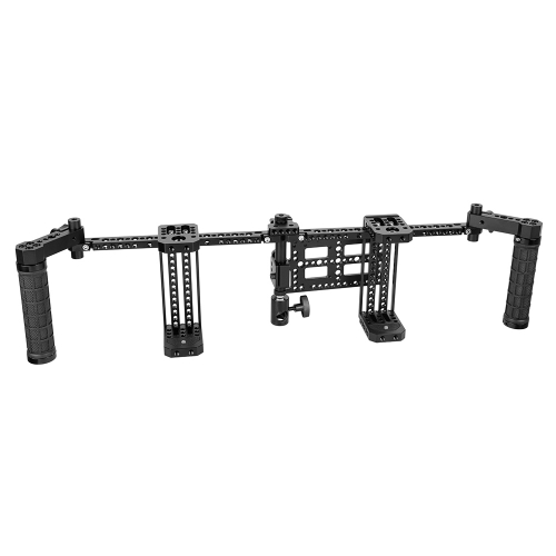 CAMVATE 7" Dual Director's Monitor Cage Rig With Rubber Grips