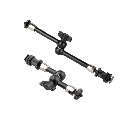 CAMVATE 7" & 11" Articulating Magic Arms With Shoe Mount (Black Knob)