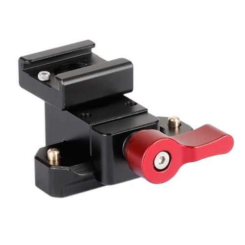 CAMVATE Quick Release Clamp (Red Wingnut)& Cold Shoe Mount Adapter