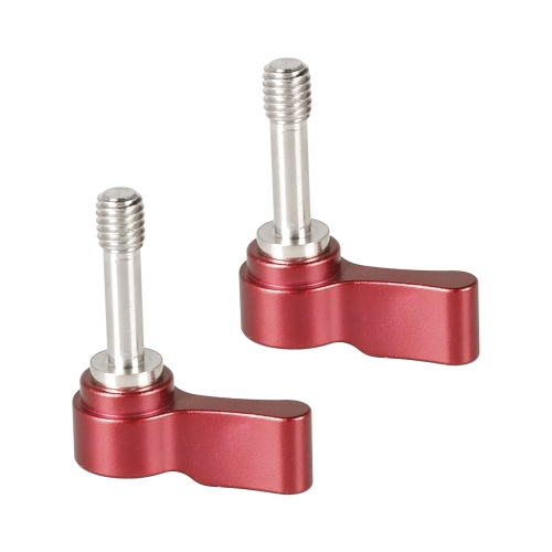 CAMVATE M6 Ratchet Wingnut Assembly Knob Red (A Pair)