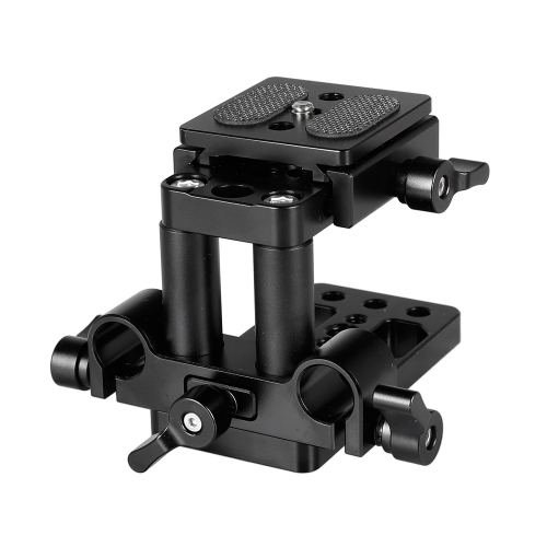 CAMVATE ARCA Swiss Style QR Mount Base With Tripod Baseplate & 15mm LWS Rod Clamp