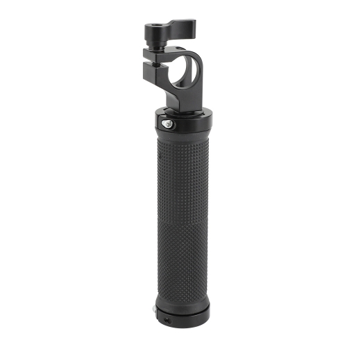 CAMVATE Rubber Handgrip With 19mm Single Rod Clamp Adapter For DSLR Camera Rod Supporting Rig