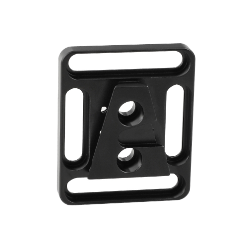 CAMVATE Quick Release Male V Lock Wedge Mount + Base Plate With 1/4"-20 Mounting Points & Grooves