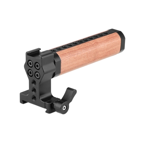 CAMVATE Quick Release Handle Grip (Wooden) With ARCA-Swiss Quickset Adapter For DSLR Camera Cage Kit