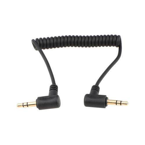 CAMVATE Right-Angle 3.5mm TRS Coiled Cable