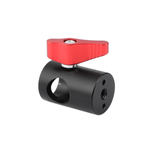 CAMVATE (Upgraded) Light Stand Head Adapter With 1/4" Female Thread & Locating Pins (Red Ratchet Knob)