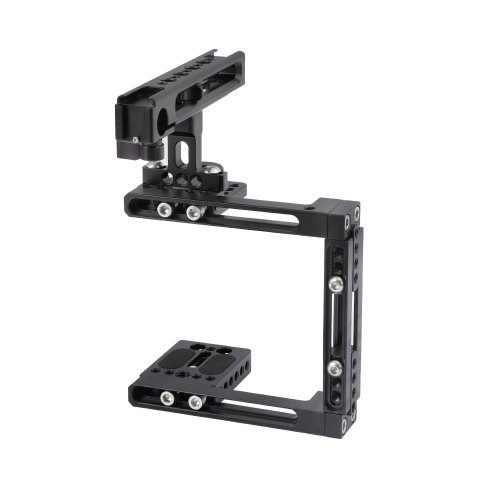CAMVATE Extension-type Half Cage Kit With Adjustable Top Cheese Handle Grip For DSLR Camera (For Either Side Configuration)