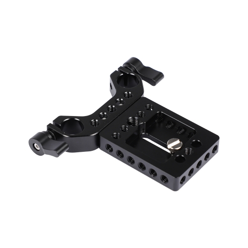 CAMVATE General-use Camera Baseplate With 1/4"-20 Mounting Thread & 15mm Railblock For DSLR Rig