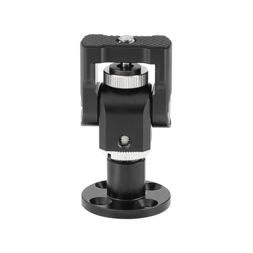 CAMVATE Camera Monitor Support Holder With 1/4"-20 Thumbscrew Mount With Circular Wall Mount Base