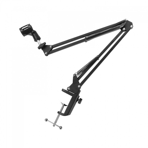 CAMVATE Foldable Cantilever Microphone Stand NB-35 With Adjustable Suspension Boom Scissor Arm For Streaming Voice-overs Recording (Aluminum C Clamp B