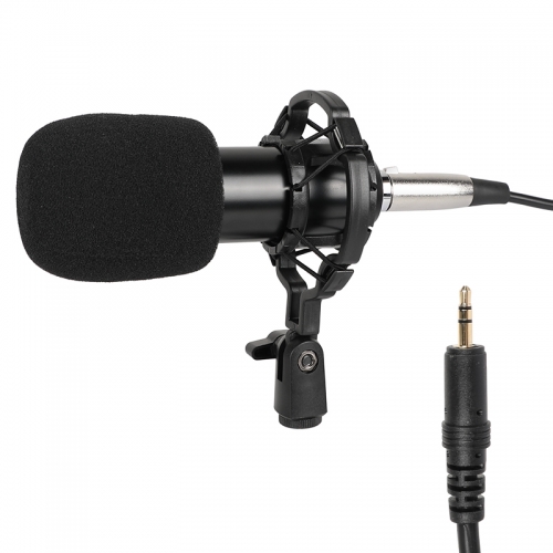 CAMVATE Condenser Microphone 3.5mm To XLR Cable Mic Kit Plug And Play With Shock Mount For Studio Recording Broadcasting