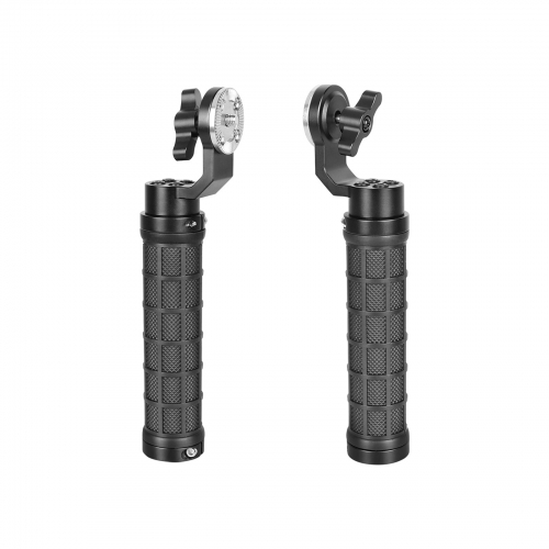 CAMVATE Rubber-covered Hand Grip ( A Pair) With ARRI Rosette M6 Thumbscrew Knob For Handheld Camera Shoulder Mount Rig