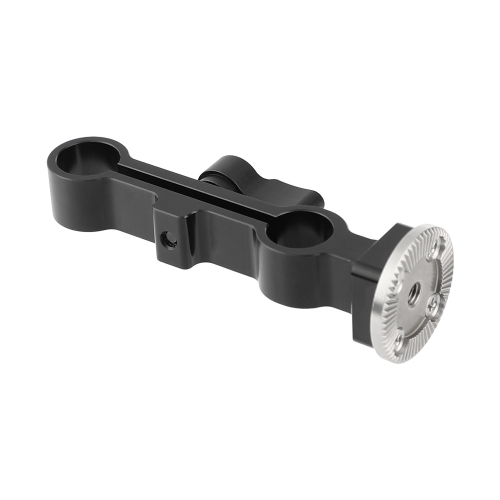 CAMVATE Standard 15mm Dual-port Rod Clamp Railblock With One-sided ARRI Rosette Connecting M6 Mount For Shoulder Mount Rig