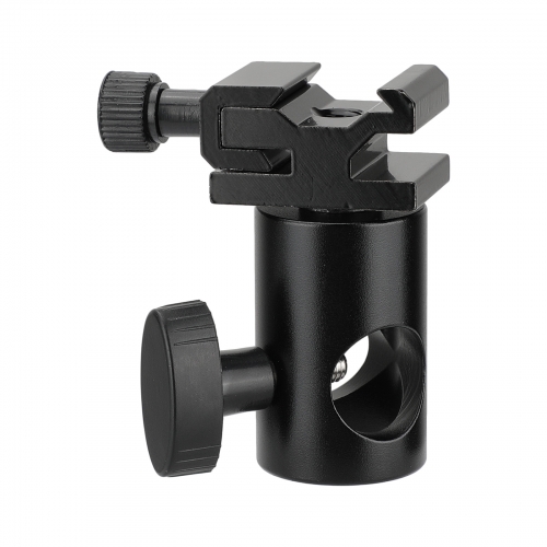 CAMVATE 16mm Light Stand Head With Metal Hot Shoe Mount