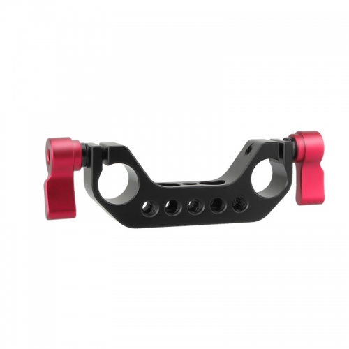 CAMVATE 15mm Rod Clamp 1/4"-20 Thread Red Knob for DLSR Camera Rig Cage Baseplate