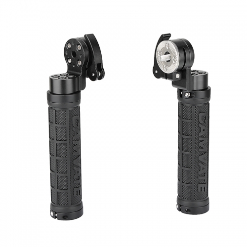 CAMVATE Universal Handgrip Rubber-covered (A Pair) With ARRI Rosette M6 Thumbscrew Mount For Handheld DSLR Camera Shoulder Rig