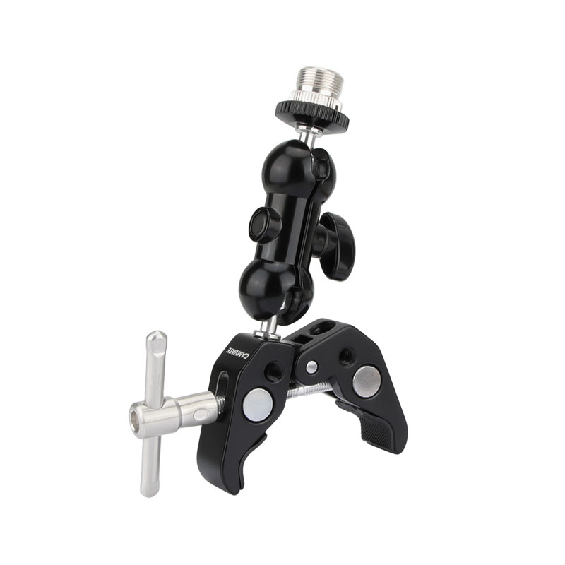 CAMVATE Crab clamp & Mini Ball Head Camera Mount for microphones