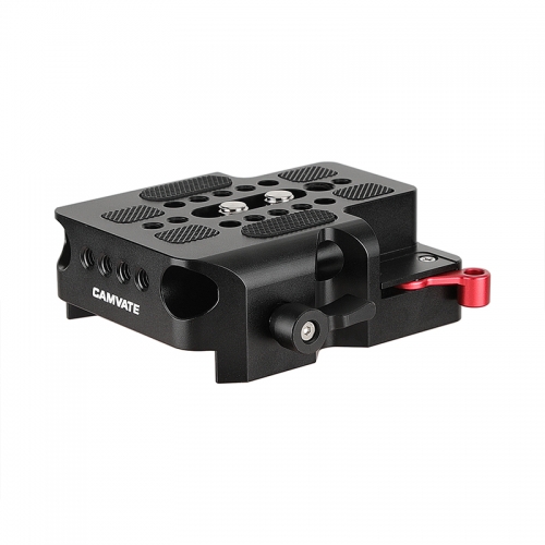 CAMVATE Quick Release Sliding Baseplate With 15mm Railblock Compatible With Standard ARRI 12" Dovetail Bridge Sled Plate