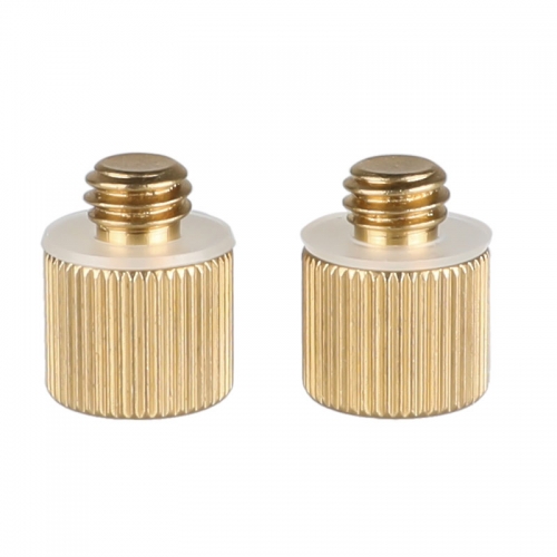 CAMVATE 2 Pieces 1/4"-20 Female Threaded Adapter to 3/8"-16 Male Threaded Post