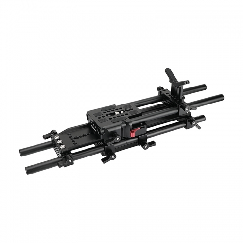 CAMVATE ARRI 12" Standard Bottom Dovetail Bridge Plate With Quick Release Baseplate & 15mm Rail Rod Support System