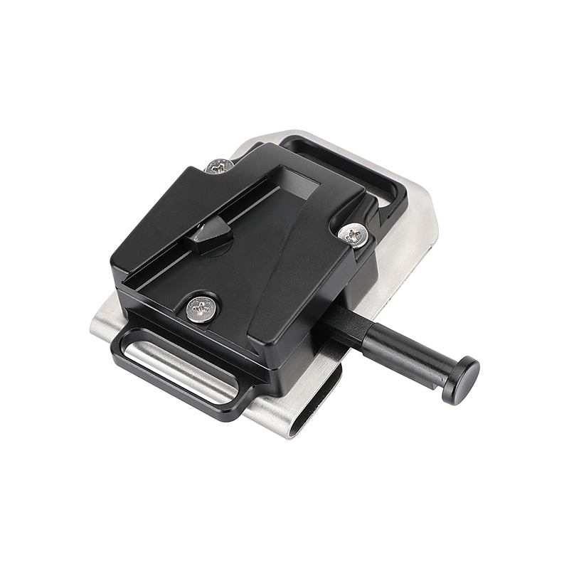 CAMVATE Mini V-Lock Quick Release Adapter With Belt Clip u0026 1/4-20 Mounting  Points For DSLR Camera Battery