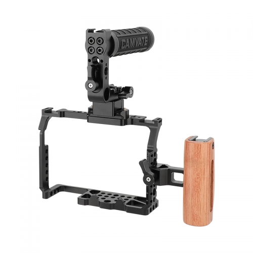 CAMVATE Full Camera Cage and Handles for Panasonic GH6